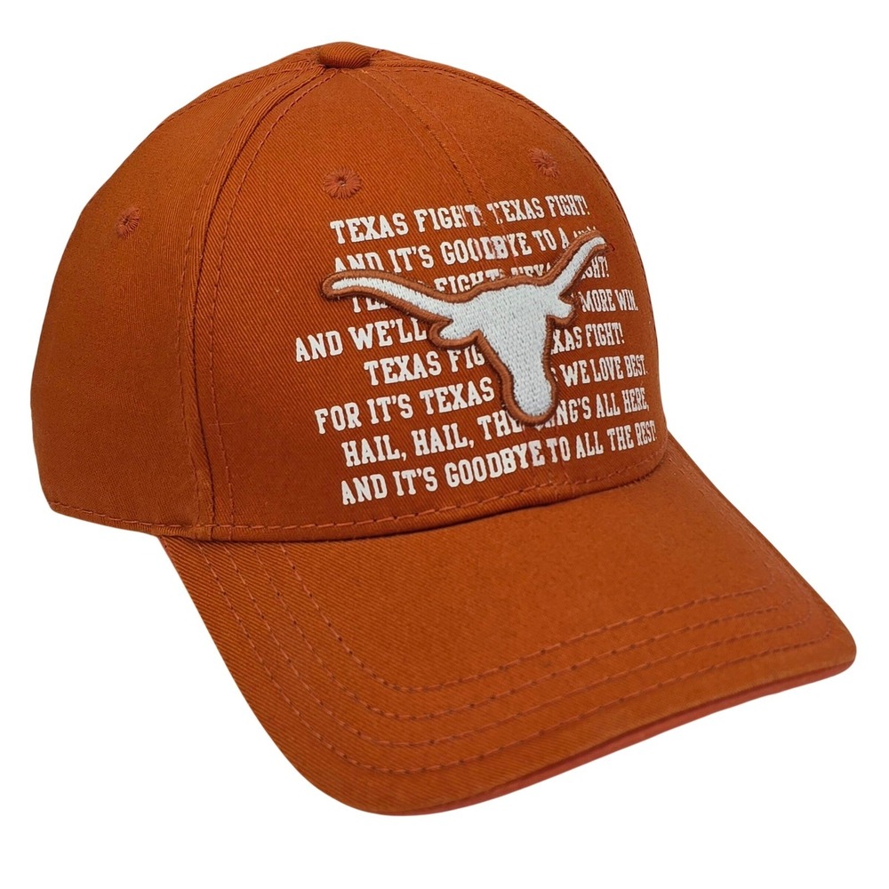 Texas Longhorns Hat Cap "Texas Fight" Lyrics Collegiate Licensed‎ Fan Favorite